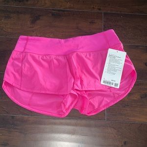 Lululemon Speed up shorts SONIC PINK SIZE 4